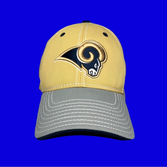 ☀️ Reebok St. Louis Rams NFL Football Dad Gold/Gray Y2K Vintage - Picture 3 of 9